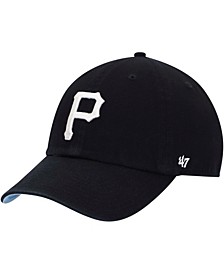 Men's Black Pittsburgh Pirates Fashion Color Undervisor Ballpark Clean Up Adjustable Hat