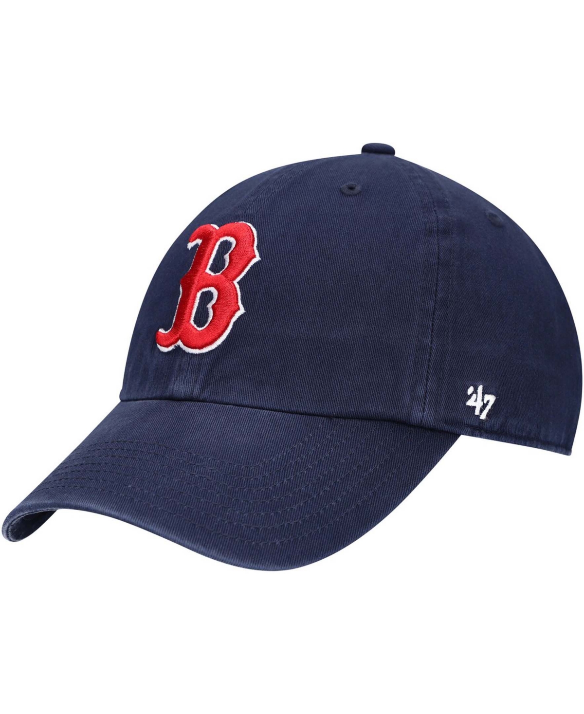 47 Brand Kids' Boys Navy Boston Red Sox Team Logo Clean Up Adjustable Hat