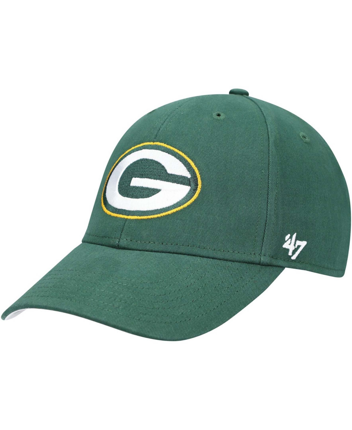 47 Brand Kids' Boys Green Green Bay Packers Basic Mvp Adjustable Hat