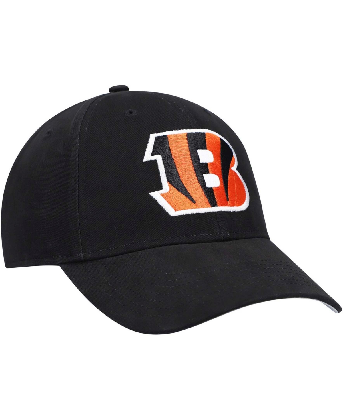 47 Brand Boys Black Cincinnati Bengals Basic Mvp Adjustable Hat In Black