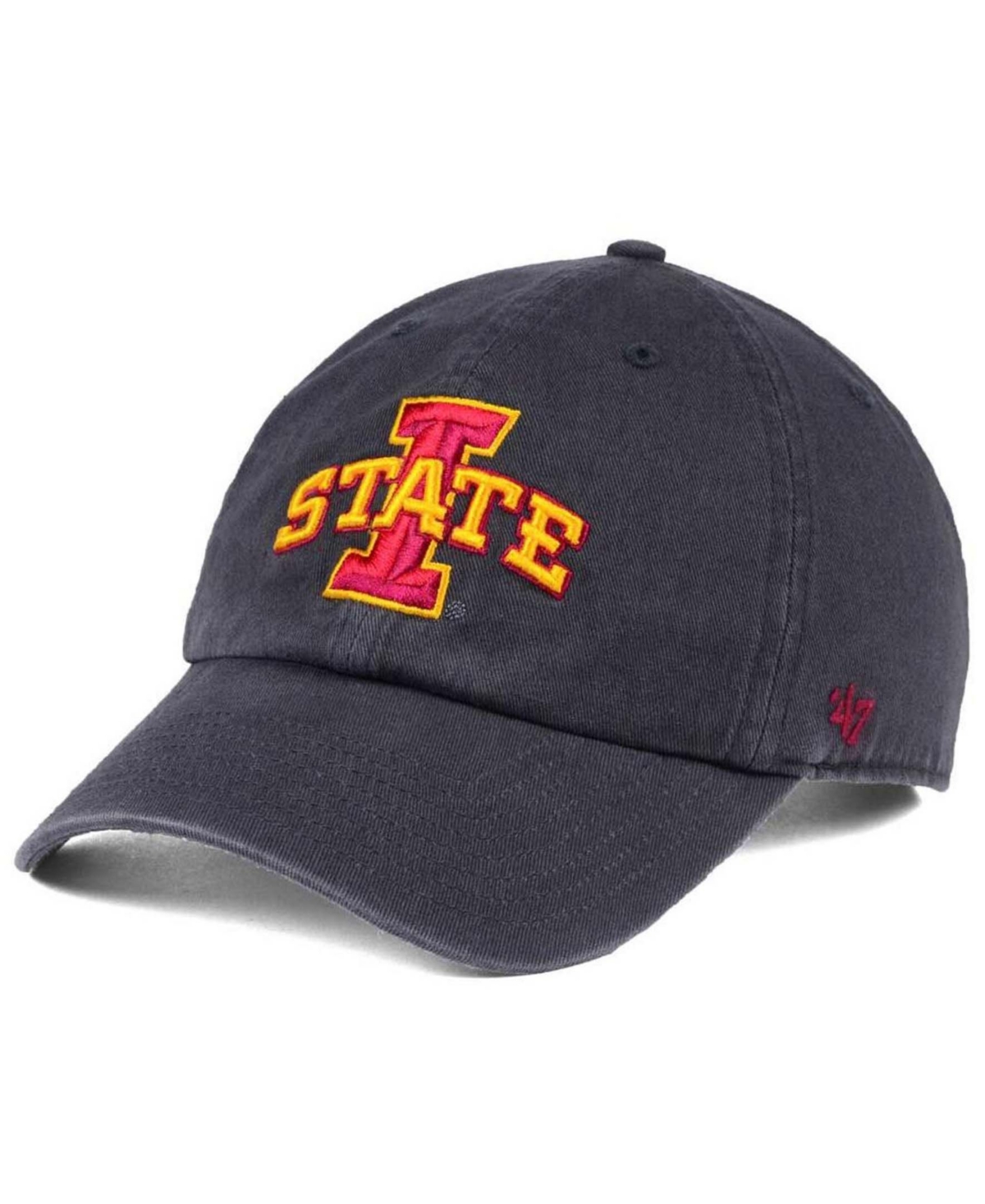 47 Brand Kids' Iowa State Cyclones Clean Up Adjustable Hat In Charcoal