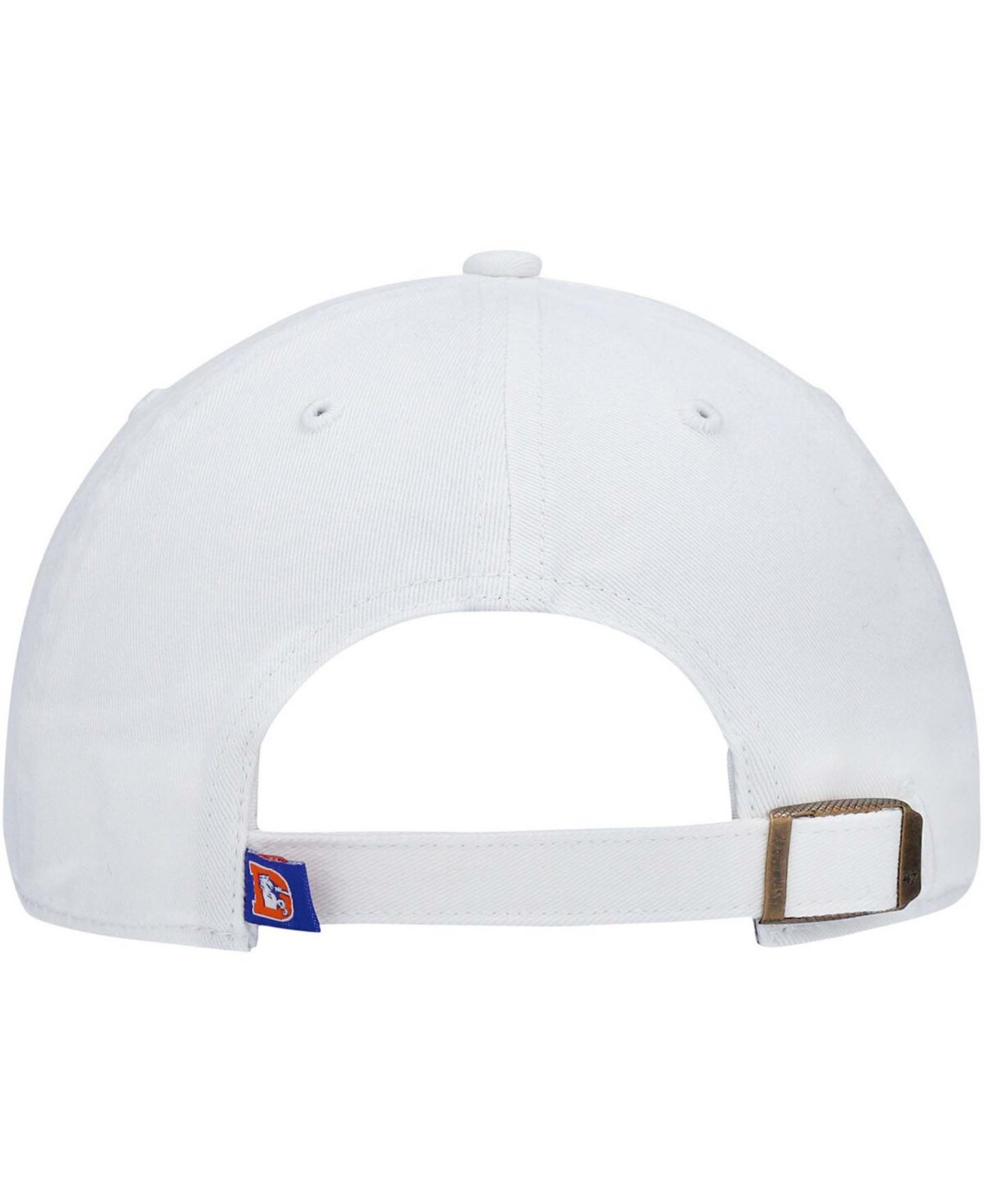 Мужская кепка '47 Brand White Denver Broncos Clean Up Legacy Adjustable Hat — фото 5