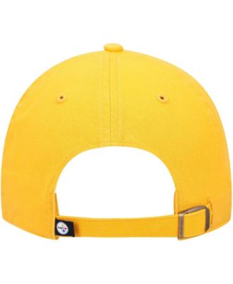 Men's Gold Pittsburgh Steelers Clean Up Alternate Adjustable Hat