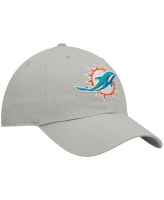 Men's Gray Miami Dolphins Clean Up Adjustable Hat