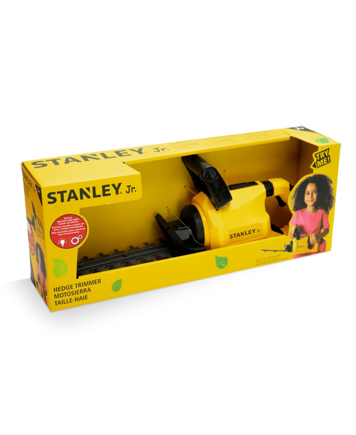Shop Stanley Jr. Battery Operated Hedge Trimmer In Black,yellow