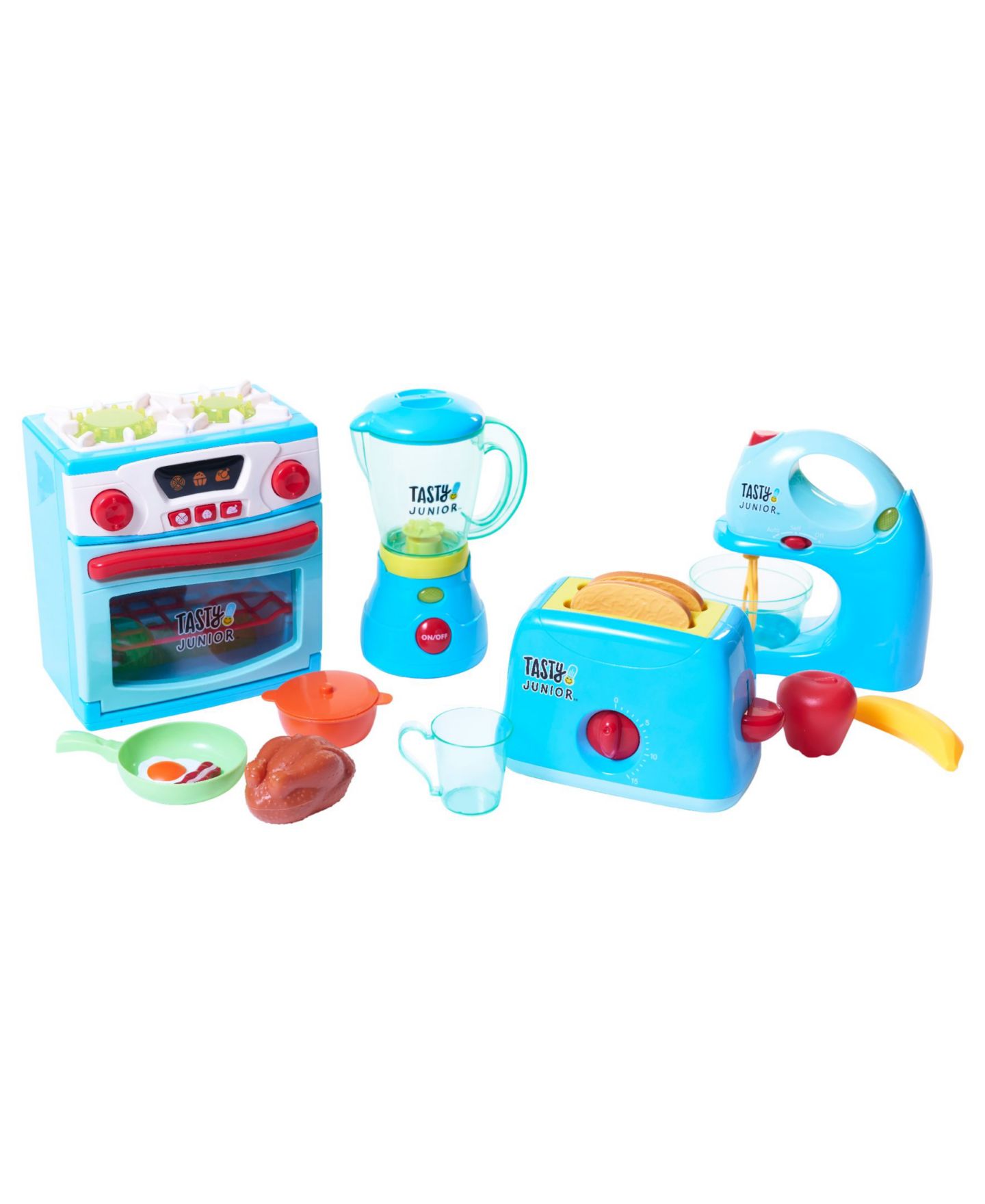 Детские игрушки Tasty Jr. 4 in 1 Mini Chef Play Set, 14 Piece — фото 1