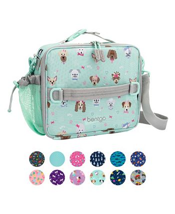 Bentgo Kids 2-in-1 Backpack & Insulated Lunch Bag - Glitter Designed 16 Backpack for School & Travel - Durable, Water Resistant, Padded, & Large