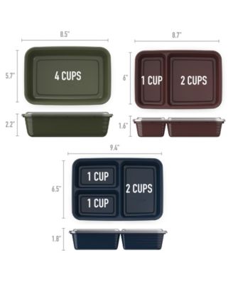 Prep Meal Prep Kit Gleam Metallic Collection, 60-Pieces