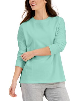 Karen Scott - Cotton High-Low Sweatshirt