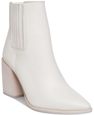 white steve madden ankle boots