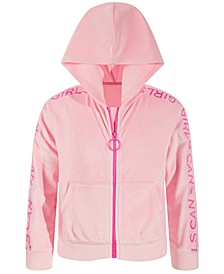 Toddler & Little Girls 'Girls Can' Hooded Zip-Up Jacket, Created for Macy's
