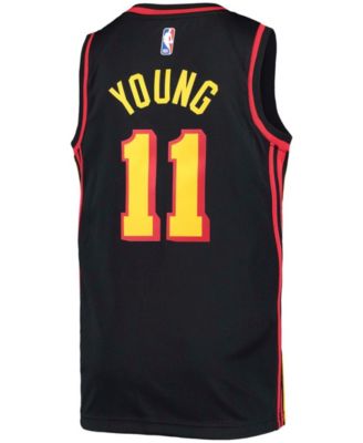 Big Boys Trae Young Black Atlanta Hawks 2020/21 Swingman Player Jersey - Statement Edition