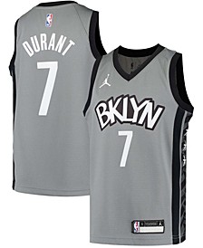 Big Boys Kevin Durant Gray Brooklyn Nets 2020, 21 Swingman Player Jersey - Statement Edition