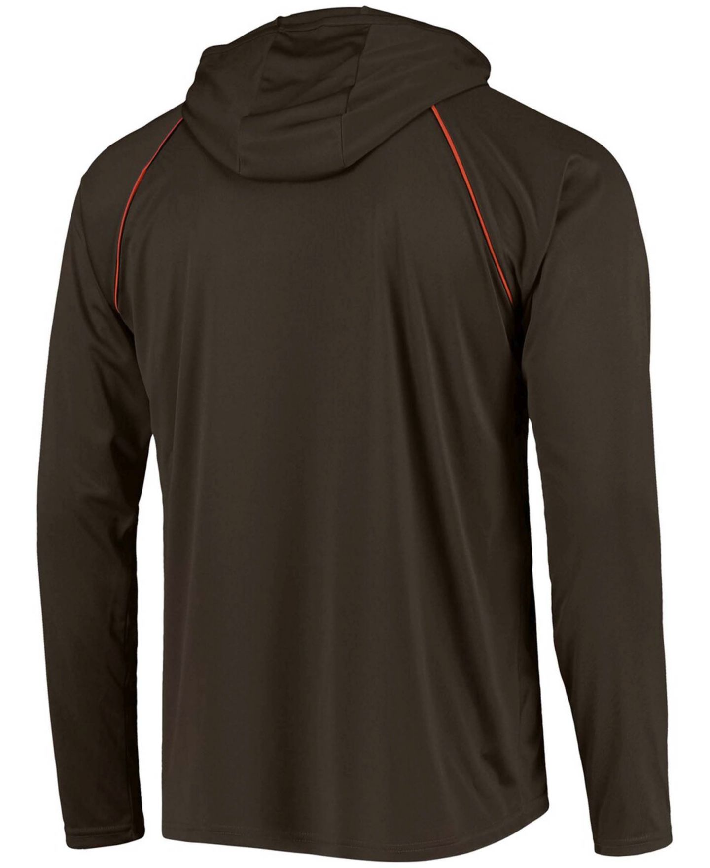 Мужское худи Starter Brown Cleveland Browns Raglan Long Sleeve T-shirt — фото 4