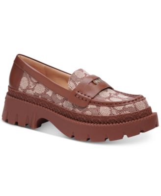 coach womens loafers macys