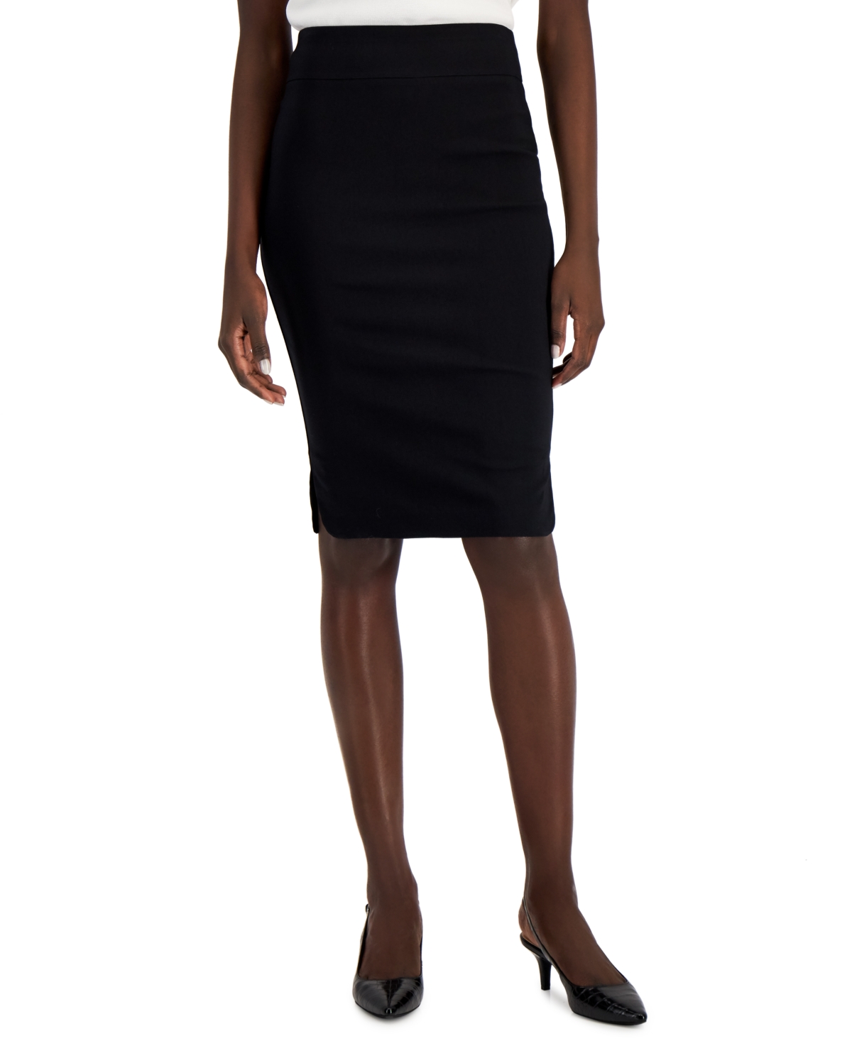 Alfani Side-Slit Pencil Skirt, Created for Macy's