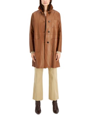 max mara leather coat