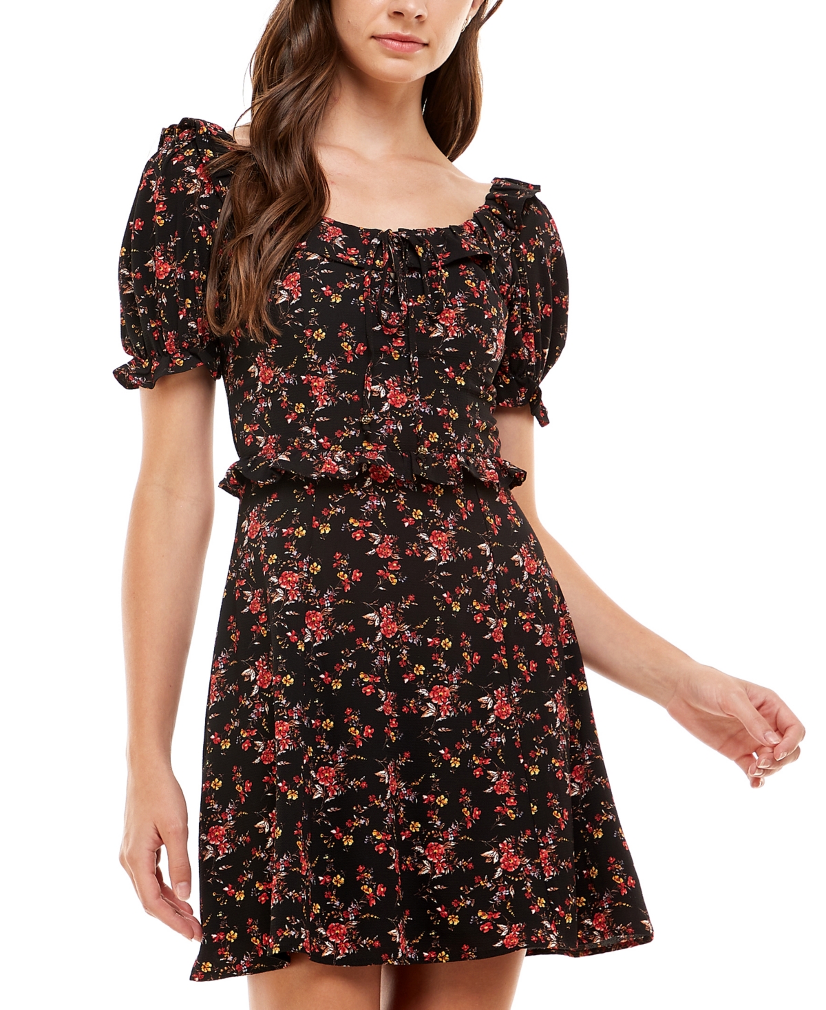 Juniors floral dress top