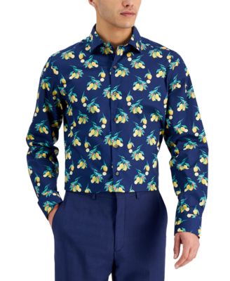 mens lemon print shirt