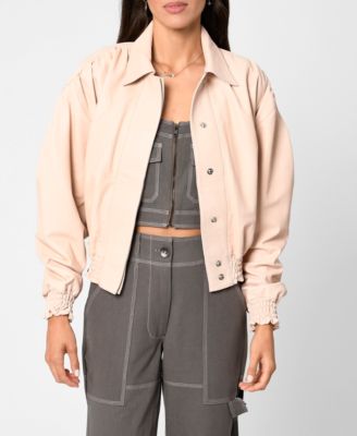 nicole miller leather jacket