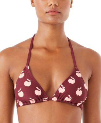 kate spade new york - Apple-Print Triangle Bikini Top