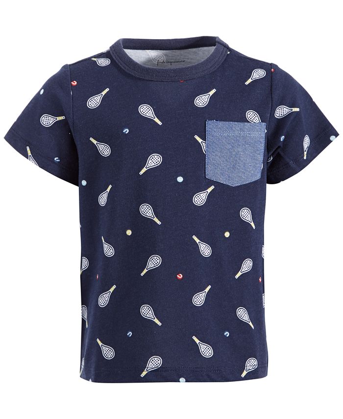 First Impressions Baby Boys TennisGraphic Shirt, Created for Macy's