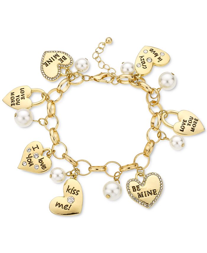 Macy's gold sales charm bracelet