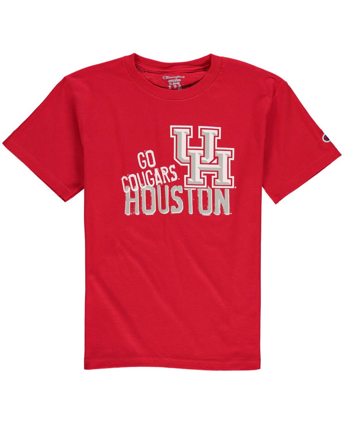 Champion Kids' Big Boys And Girls Red Houston Cougars Team Chant T-shirt