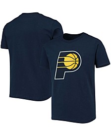 Youth Navy Indiana Pacers Primary Logo T-shirt