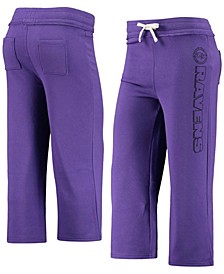Women's  Purple Baltimore Ravens Cropped Pants