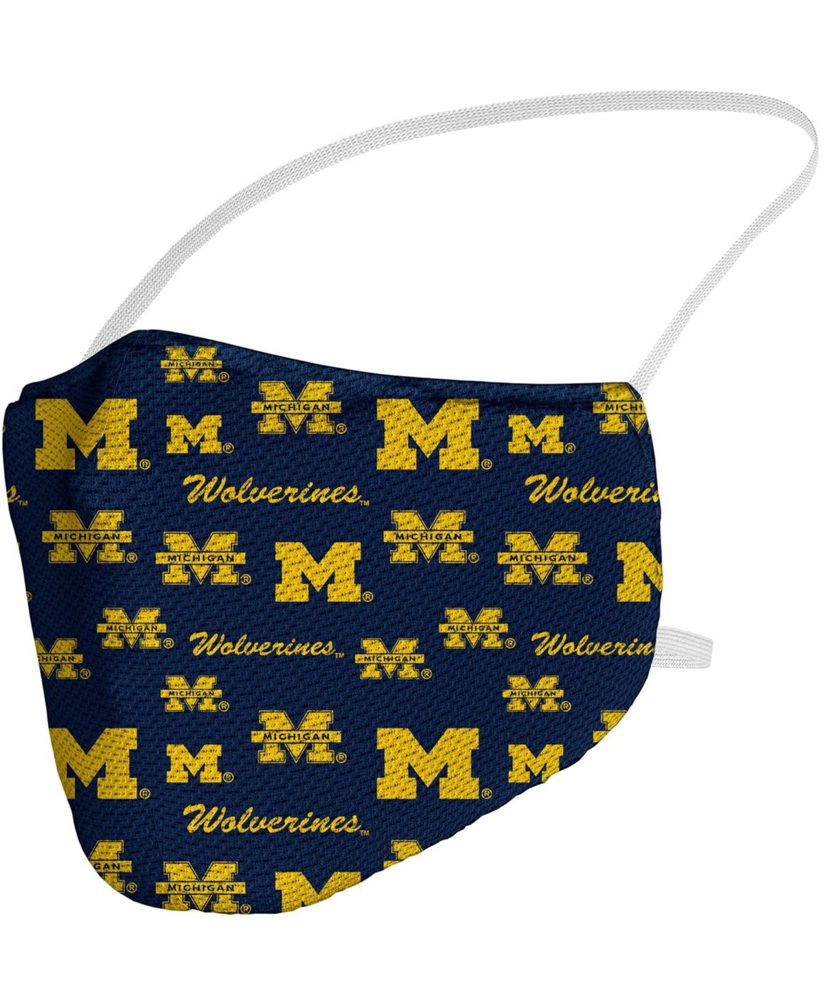 Multi Adult Michigan Wolverines All Over Logo Face Covering - Multi
