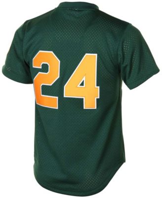 Men's Rickey Henderson Green Oakland Athletics 1998 Cooperstown Mesh Batting Practice Jersey