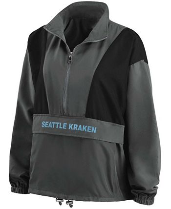 Women's WEAR by Erin Andrews Black San Francisco 49ers Packable Full-Zip Hoodie  Jacket