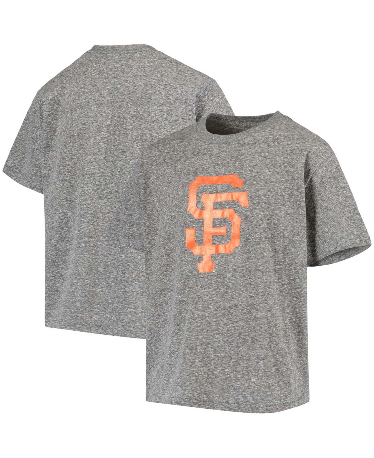 Big Boys and GirlsSan Francisco Giants Snow T-shirt - Heathered Black