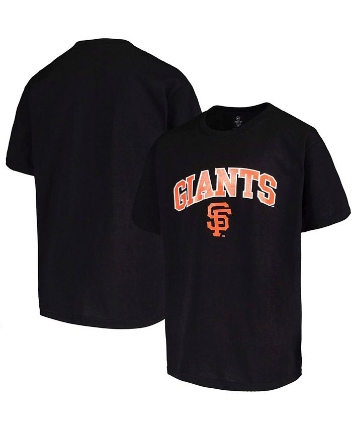 Stitches Big Boys Black San Francisco Giants Heat Transfer T-shirt - Macy's