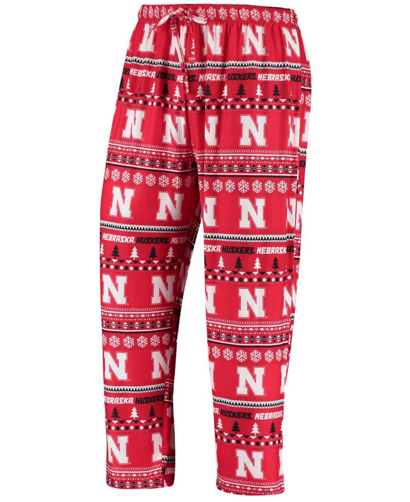 Мужская пижама Concepts Sport Nebraska Huskers Ugly Sweater: топ и штаны, Scarlet — фото 5
