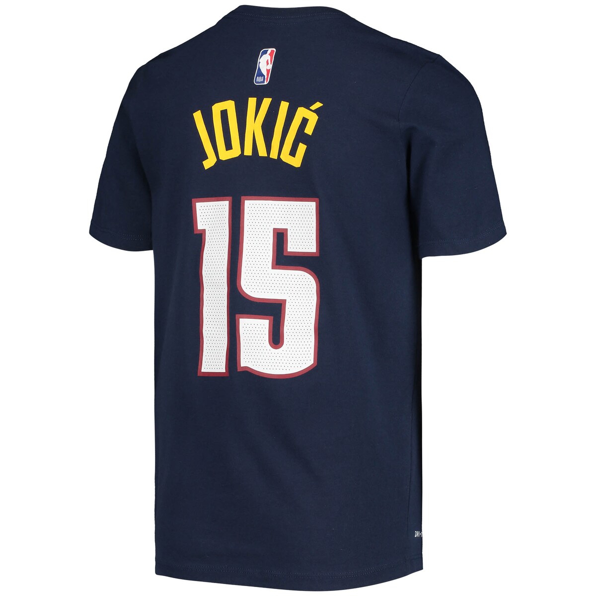 Outerstuff Nike Big Boys And Girls Nikola Jokic Navy Denver Nuggets Logo Name And Number Performance T-shirt In Navy