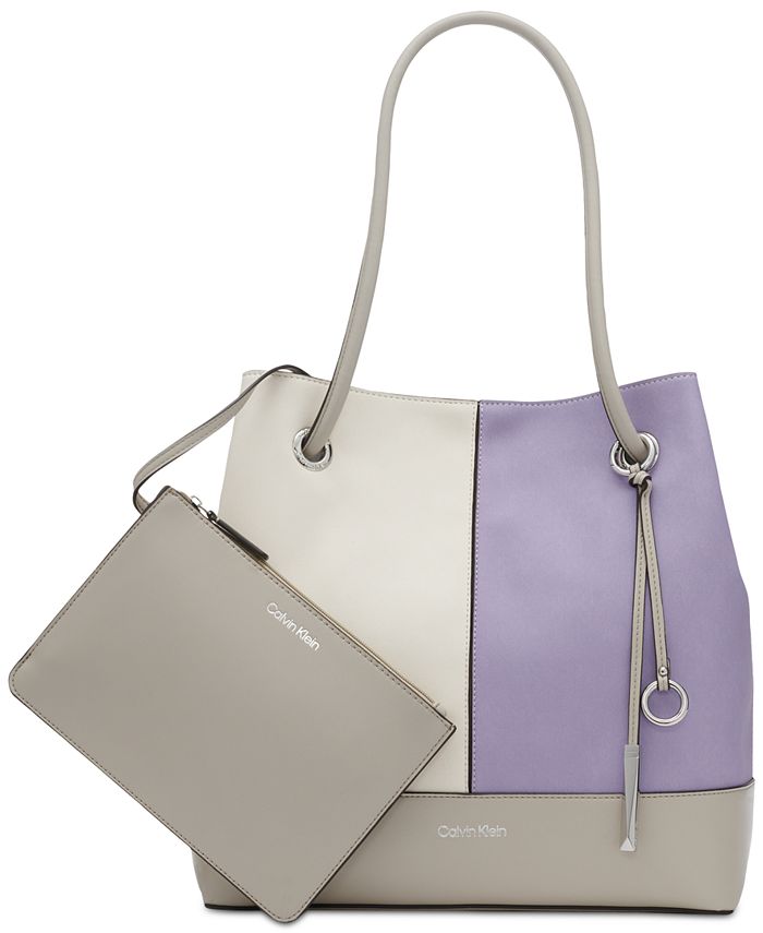 Cloth handbag Calvin Klein Grey in Cloth - 26026326