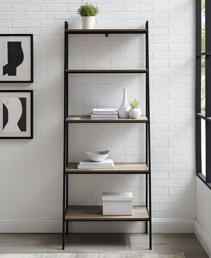 Walker Edison Modern Ladder Bookcase Macy's