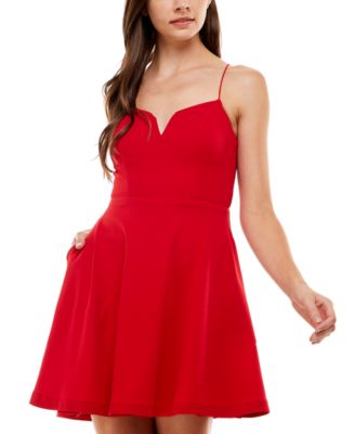 macys dresses red