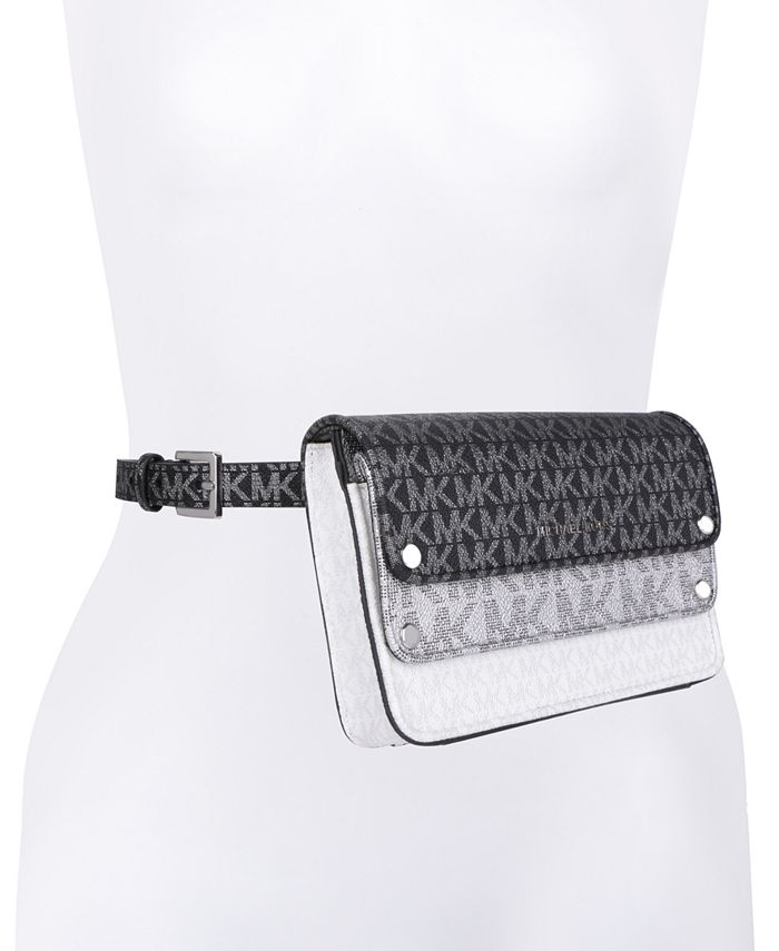 Michael Kors Signature Metallic Leather Fanny Pack & Reviews - Belts -  Handbags & Accessories - Macy's