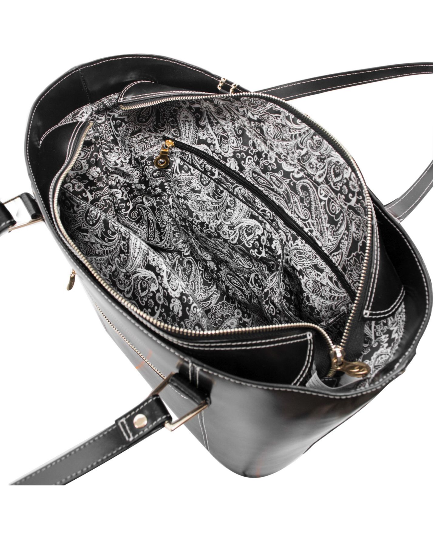 Женская сумка McKlein Deva Ladies' Tote With Tablet Pocket, цвет: Чёрный — фото 3