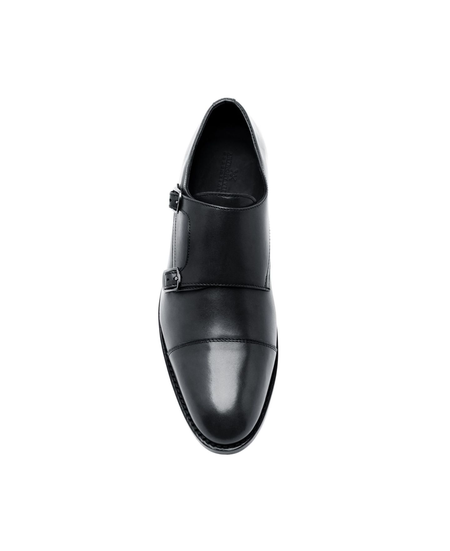 Обувь Anthony Veer Men's Roosevelt II Double Monk Strap Goodyear Welt Dress Shoe, цвет: Чёрный — фото 4