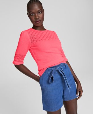 Charter Club - Cashmere Pointelle Sweater