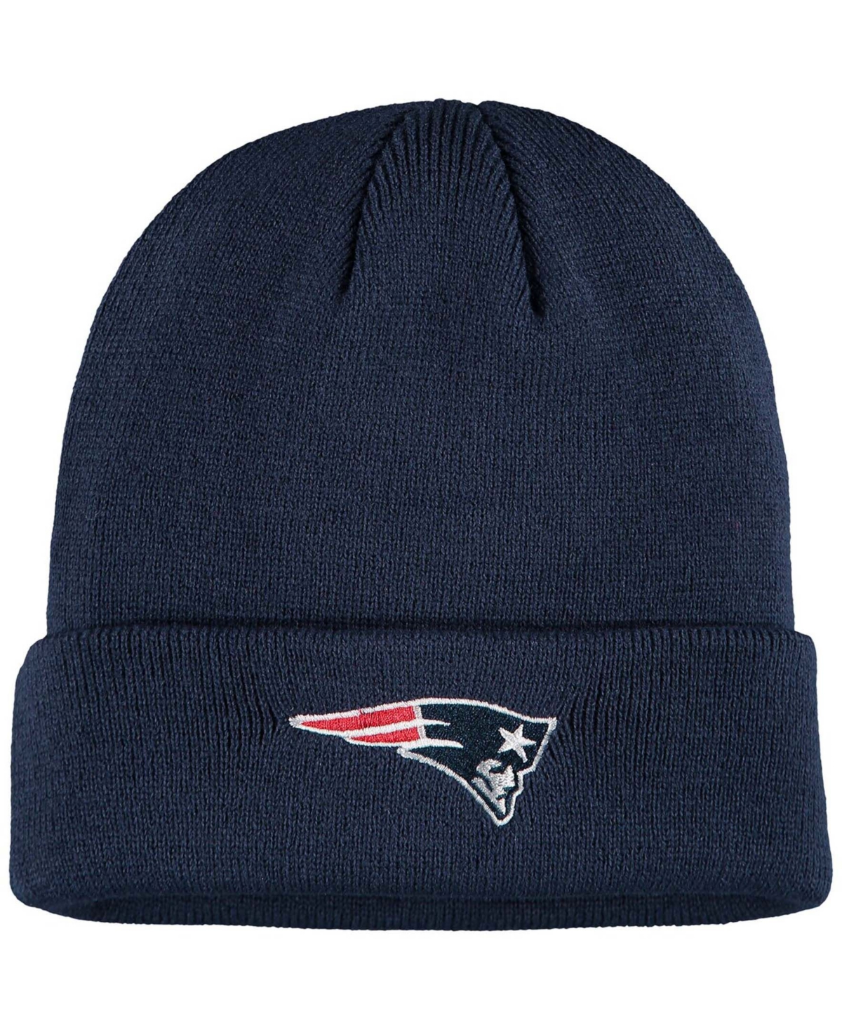 Outerstuff Big Boys And Girls Navy New England Patriots Basic Cuffed Knit Hat In Navy