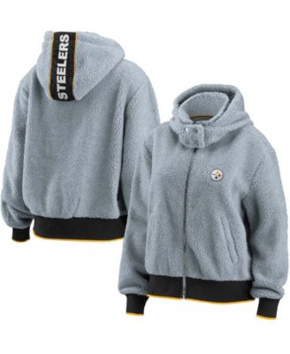 WEAR by Erin Andrews Women's Gray Pittsburgh Steelers Sherpa