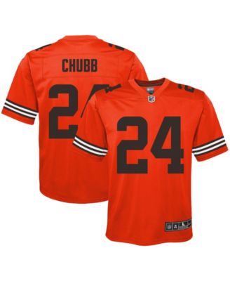 Youth Cleveland Browns Nick Chubb Game Vapor Jersey Orange