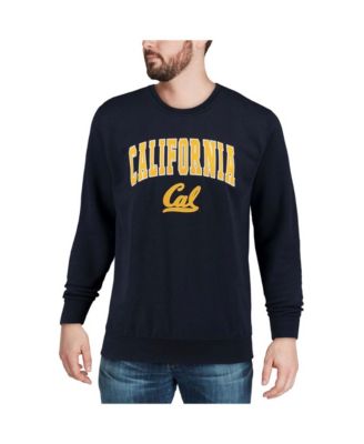 Men's Navy Cal Bears Arch Logo Crew Neck Sweatshirt