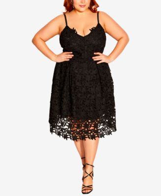 plus lace dress