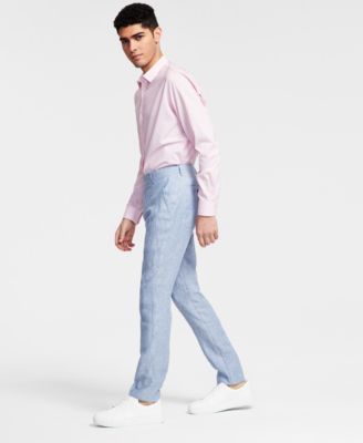 Men's Slim-Fit Linen Suit Pants, Created for Macy's 